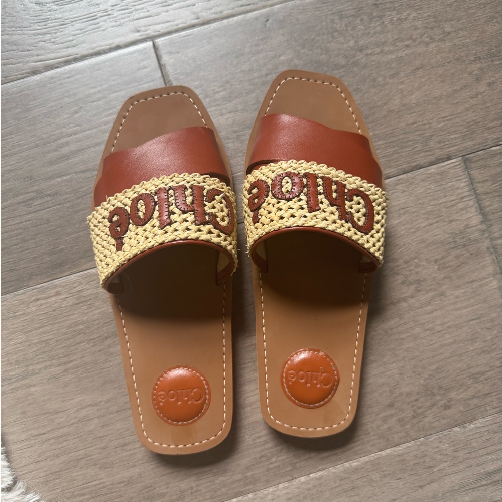Chloe Flat Woody Mule